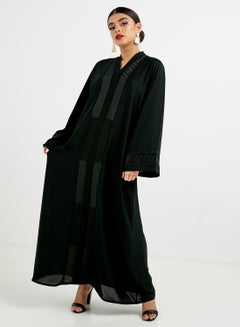 Buy Self Design Abaya Black in Saudi Arabia