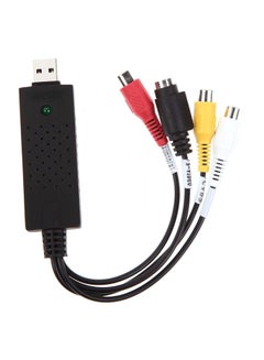 Buy EasyCap USB 2.0 Video Audio VHS To DVD Converter Capture Card Laptop TV Adapter Multicolour in Saudi Arabia