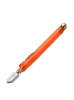 Buy Professional Auto-Oil Glass Cutter With Plastic Handle Orange/Silver in Saudi Arabia