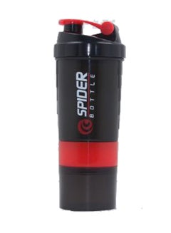 Buy Custom Fitness Protein Shaker Spider Bottle Black/Red in UAE