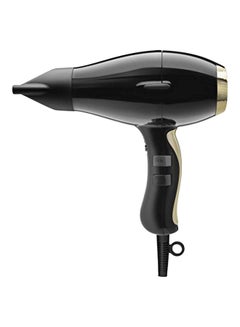 Buy Healthy Ionic Hair Dryer Black/Gold in UAE