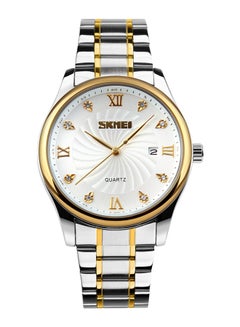 Buy Men's Stainless Steel Analog Watch 9101 - 38 mm - Silver/Gold in UAE