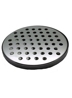 Buy Stainless Steel Round Drip Tray Silver/Black in UAE