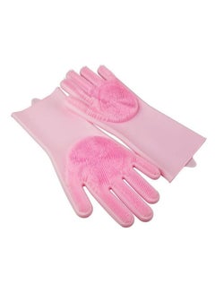 Buy Durable Waterproof Dishwashing Gloves Pink 300grams in Egypt