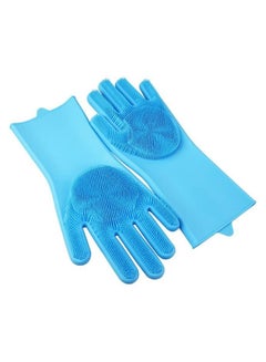 Buy Durable Waterproof Dishwashing Gloves Blue 300grams in Egypt