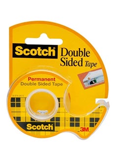 Buy 3M Double Sided Tape with Dispenser Yellow/Black/Red in Saudi Arabia
