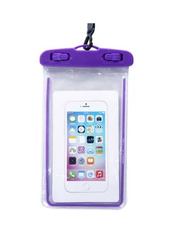 Buy Waterproof Bag Case Cover For Phone Purple in Saudi Arabia