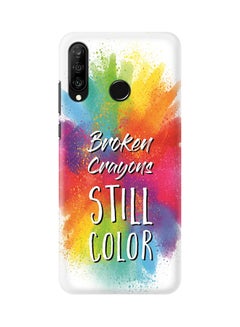 Buy Protective Case Cover For Huawei P30 Lite Broken Colors in UAE