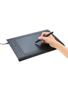 Buy USB Graphics Tablet With Pen Black in Saudi Arabia