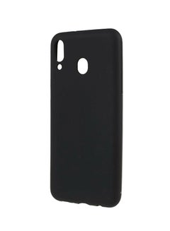 Buy Protective Silicone Back Case Cover For Samsung Galaxy M20 Black in Saudi Arabia