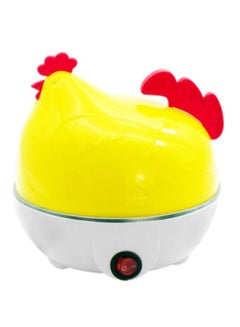 Buy Electric Chicken Shape 7 Holes Egg Boiler Steamer Yellow/Silver 16 x 16 x 15.8cm in Saudi Arabia