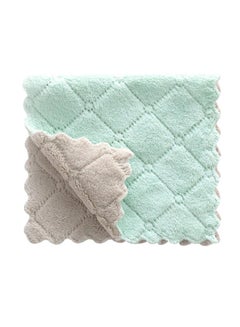 Buy Water Absorbent Washing Dish Plate Towel Rag Green 27.5 x 16centimeter in Saudi Arabia