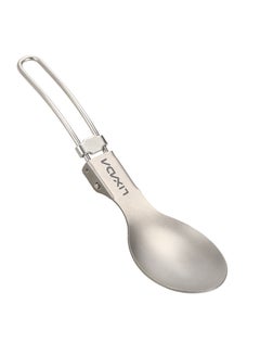 Buy Titanium Outdoor Folding Spoon Silver in Saudi Arabia