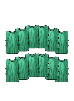 Nylon Mesh Scrimmage Team Practice Vests Pinnies Jerseys for Children Youth  Sports Basketball, Soccer, Football, Volleyball (12 Jerseys)