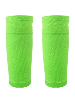 Buy 2 PCS Soccer Shin Sleeves Football Calf Socks Breathable Football Protective Sleeves with Pocket for Shin Guards in Saudi Arabia