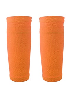 Buy 2 PCS Soccer Shin Sleeves Football Calf Socks Breathable Football Protective Sleeves with Pocket for Shin Guards in Saudi Arabia