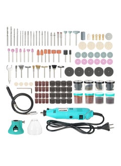 Buy 228-Piece Rotary Tool Accessories Kit With Flex Shaft Electric Grinder Drill Multicolour 31 x 18 x 10centimeter in Saudi Arabia