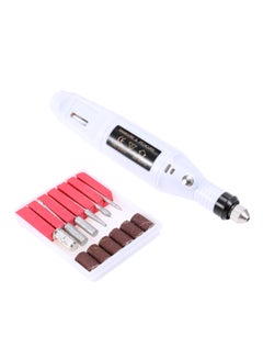 Buy Mini Electric Grinder  And Nail Gel Polish Removing Drill Manicure Machine Tool Kit Multicolour 24 x 16 x 3cm in UAE