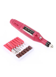 Buy Mini Electric Grinder  And Nail Gel Polish Removing Drill Manicure Machine Tool Kit Multicolour 24 x 16 x 3cm in Egypt