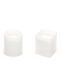 Buy Smooth Surface Silicone Mold Pencil Storage Holder White 0.073kg in UAE