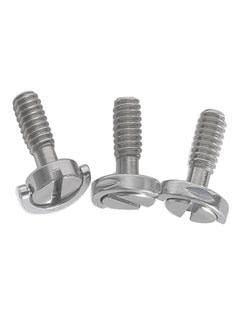 Buy 1/4 inch stainless steel long screw SLR camera tripod PTZ screw word screw Silver in UAE