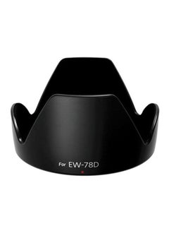 Buy Protective Lotus Lens Hood Mount For Canon EW-78D Black in UAE