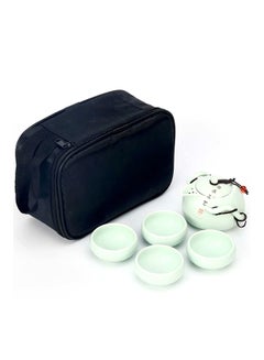 Buy Gift Crack Cup Portable Matte Travel Tea Set Blue 9x6.5centimeter in UAE