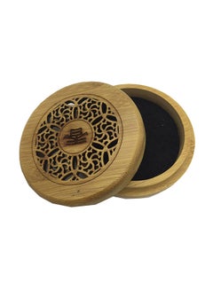 Buy Wooden Incense Burner Brown 8.9X2.4cm in UAE