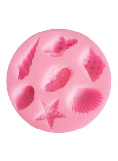 Buy Silicone Fondant Mold Pink 7.5x7.5x1.2cm in Saudi Arabia