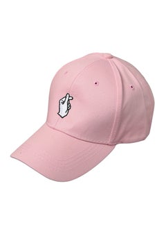 Buy Flat Baseball Hip-Pop Cap Pink in Saudi Arabia