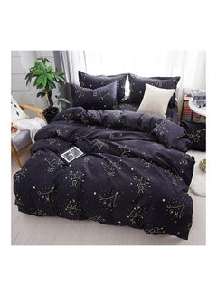 Buy 4-Piece Floral Design Bedding Set Cotton Multicolour in Saudi Arabia