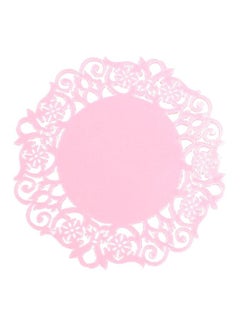 Buy Silicone Cup Coaster Pink 15x10x2cm in UAE