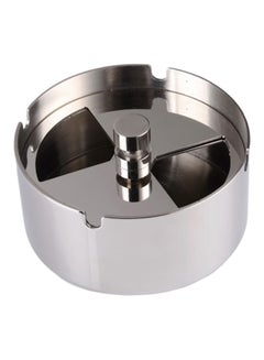 Buy Ashtray With Spinning Tray Clear 4.0 x 1.7inch in UAE