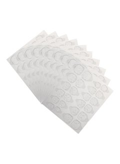 Buy Pack Of 10 Sheet Double-Sided Nail Tapes Clear in UAE