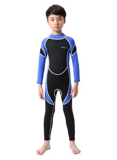Buy Kids Neoprene Diving Wetsuit Boys Girls Swimsuits Long Sleeve UV Protection Back Zipper Swimwear 640grams in Saudi Arabia