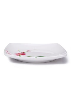 اشتري Spring Blossom Square Plate White 17 سنتيمتر في الامارات