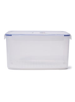 Buy Rect Food Saver With Plate Clear 8.3L in UAE