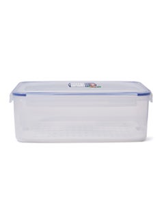 Buy Rect Food Saver With Plate Clear 5.2Liters in UAE