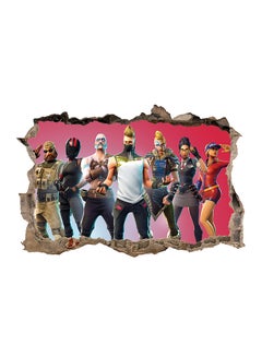 Buy 3D Fortnite Wall Sticker Multicolour 58 x 44cm in UAE