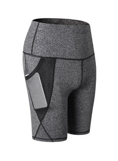 Buy Sports Yoga Short Training Pants Dark gray in UAE
