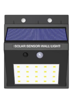 Buy Waterproof Solar Wireless Security Motion Sensor LED Night Light Black in Saudi Arabia