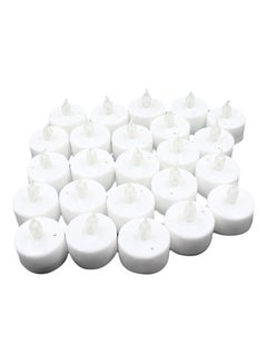 اشتري 24-Pieces Electronic Candle Led Light أصفر 3.5x3.5x4.5 سنتيمتر في الامارات