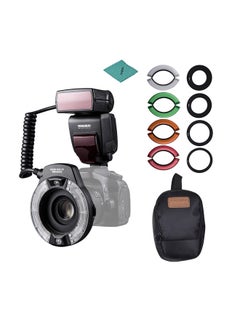 Buy Professional YN14EX II Macro Ring Flash Light Kit Black in Saudi Arabia