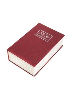 Buy Dictionary Book Safe With Key Lock Red 432grams in UAE