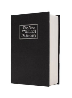 اشتري خزنة أمان على شكل قاموس مزودة بمفتاح أسود 432غم في السعودية