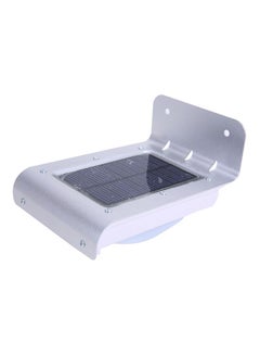 Buy 16 LED Solar Power Motion Sensor Garden Security Lamp White/Black in UAE