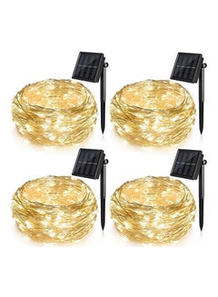 Buy 4-Pack Solar Powered String Light Yellow in UAE