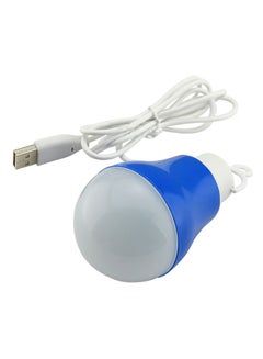 Buy USB LED Light Bulb White/Blue 7 x 7cm in UAE