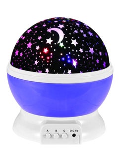 Buy Starry Sky And Moon Projector Night Lamp Multicolour 13 x 14.5cm in UAE