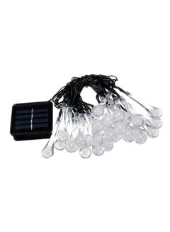 Buy 30 LED Solar String Light For Christmas White 9x29cm in UAE